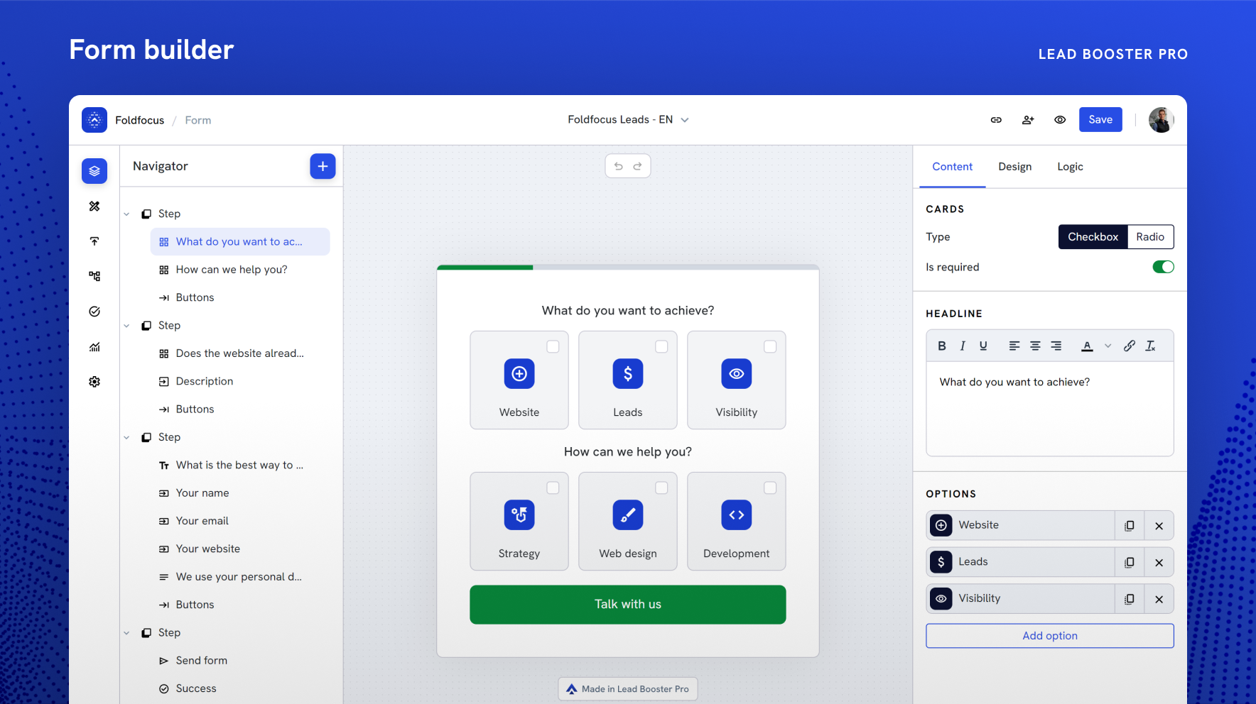 screenshot of Lead Booster Pro